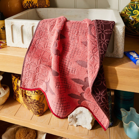 Sage and Clare Esme Hand Towel Hibiscus