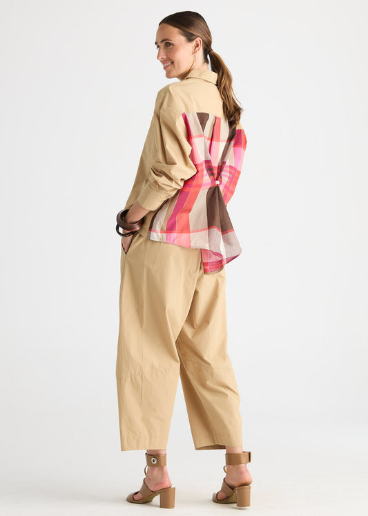 Zacket & Plover Checkered Back Shirt - Peanut Butter