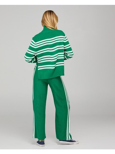 Boom Shankar Zena Pant - Green Stripe