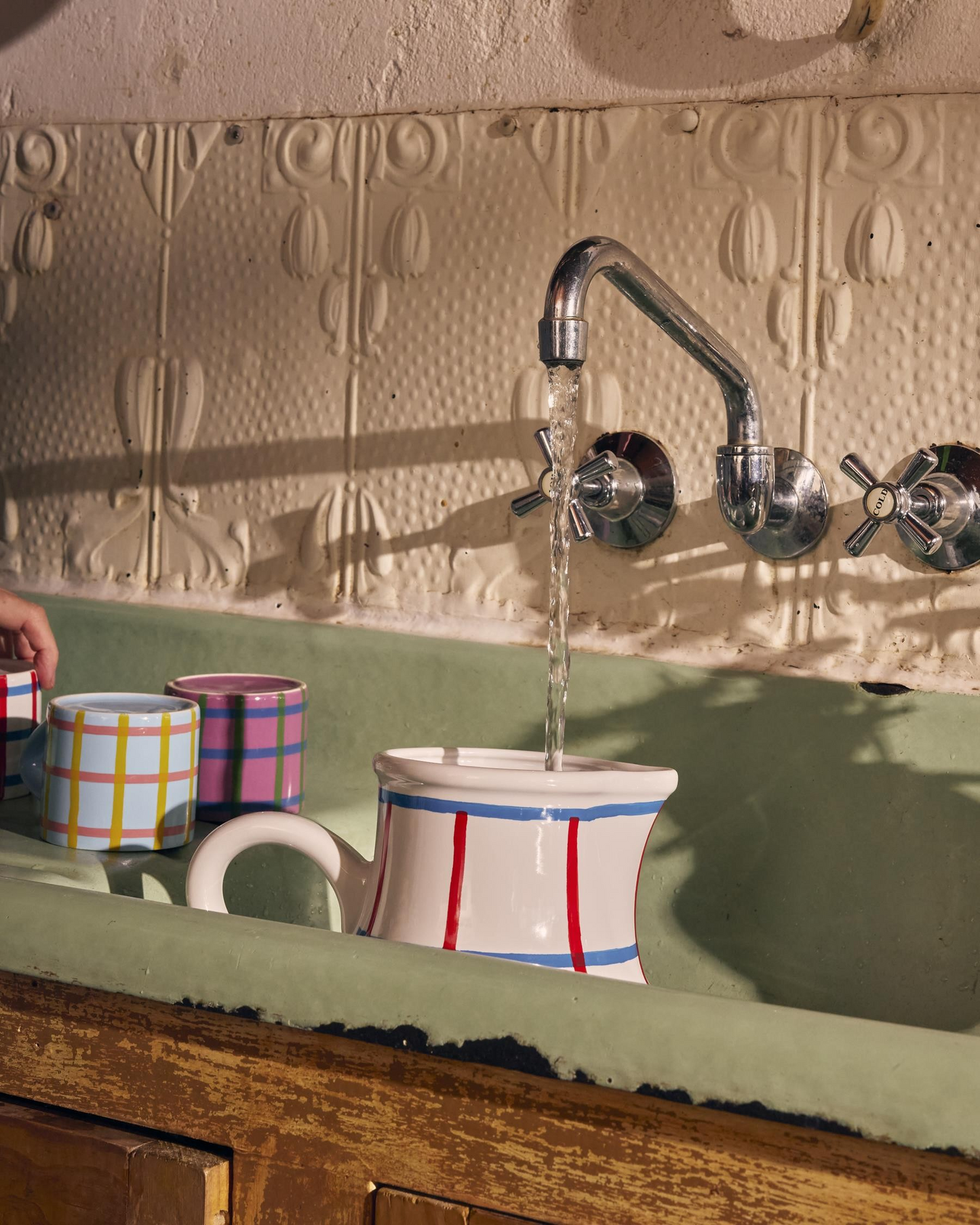 Kip and Co Bon Appetit Tartan Water Jug