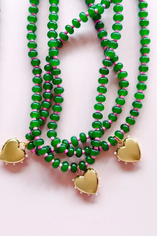 Mosk Melbourne Emerald Gem Necklace