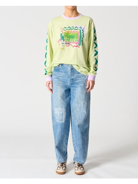 Walnut Melbourne Malibu Long Sleeve Tee - Jardin Des Fleurs