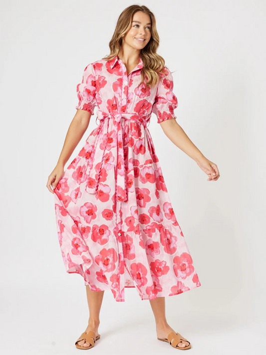 Threadz Pink Poppies Dress