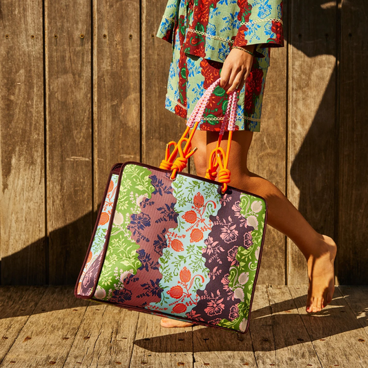 Sage & Clare Leilani Tote Bag - Garnet