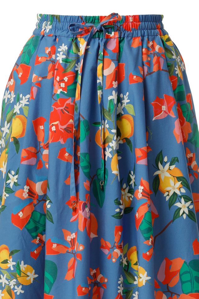 Emily Lovelock Alvia Skirt Amparo Blue