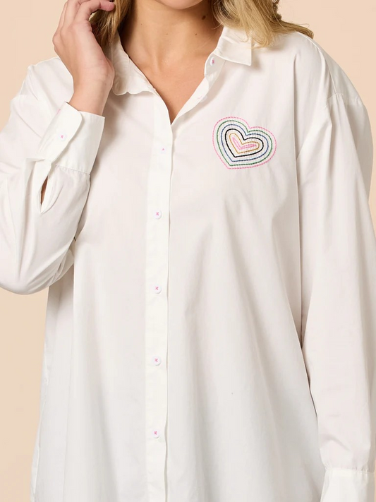 Threadz Sweetheart Shirt - White