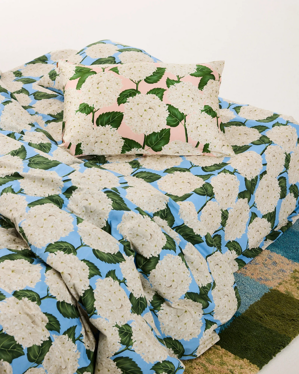 Kip and Co Hydrangea Pink Silk Pillowcase 1P