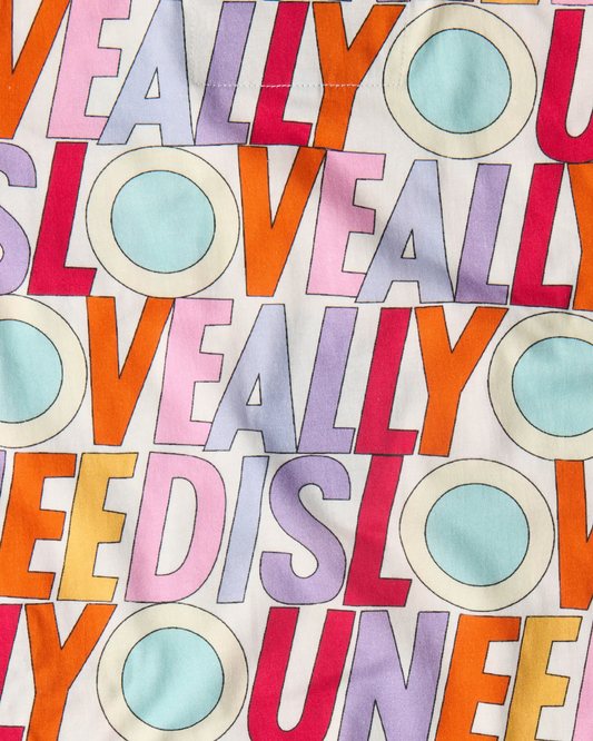 Kip&Co X The Beatles 'All You Need Is Love' 100% Bamboo Muslin Baby Swaddle