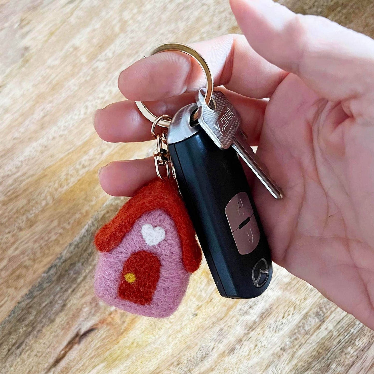 Home Dweller Felt House Keychain