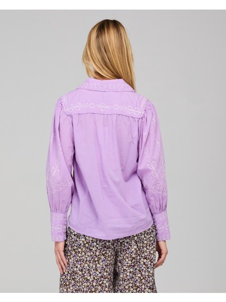 Boom Shankar Yuna Shirt Embroidered - Purple