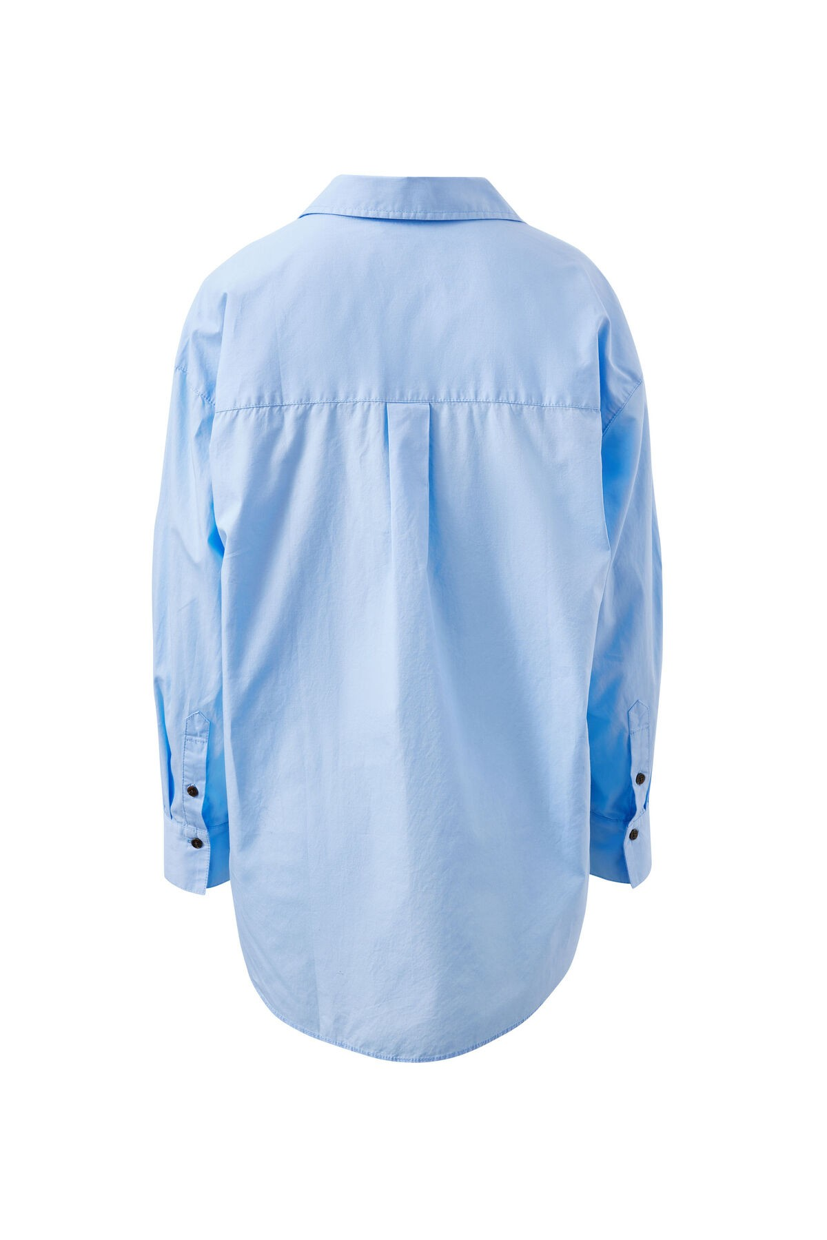 Ceres Life Peta Oversized Shirt - Sky Blue