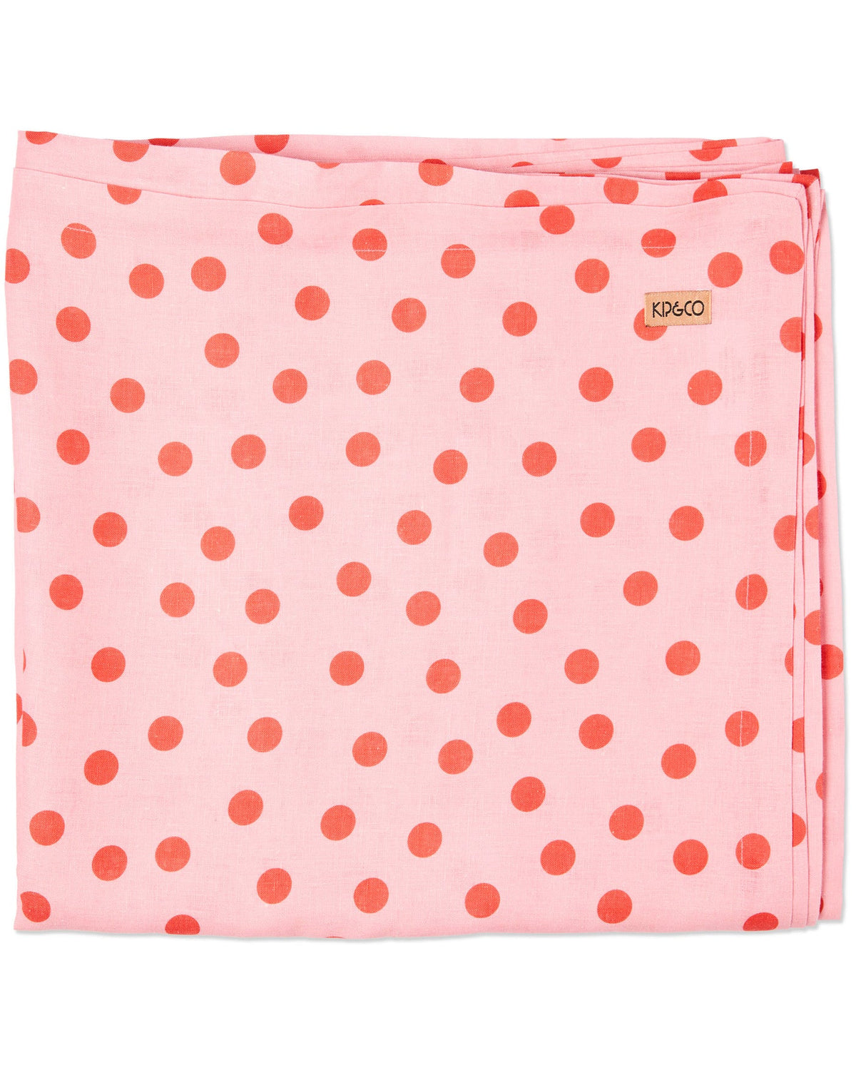 KIP AND CO Polkadot Pink Tablecloth