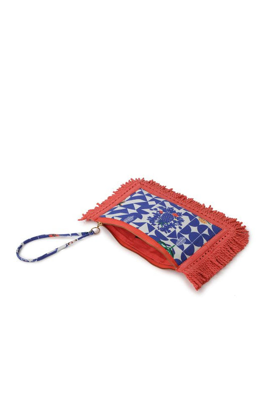 Emily Lovelock Canvas Pouch Indigo
