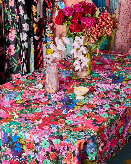 Kip&Co x Romance Was Born Flower Power Pink Tablecloths - 2 Sizes