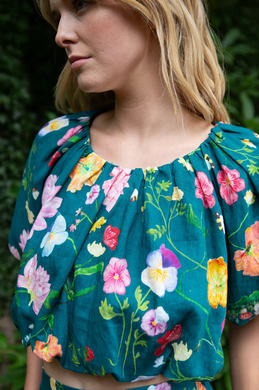 Gem the Label Forest Green Dreamscape Cloud Top