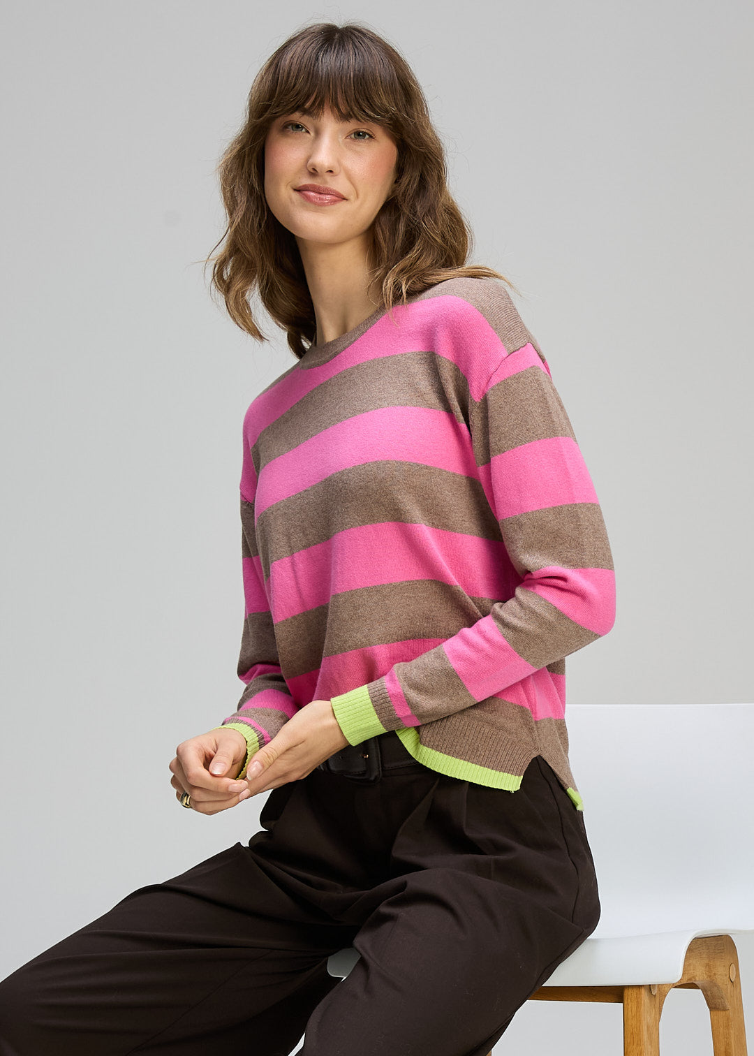 Zaket and Plover Stripe Clash Walnut