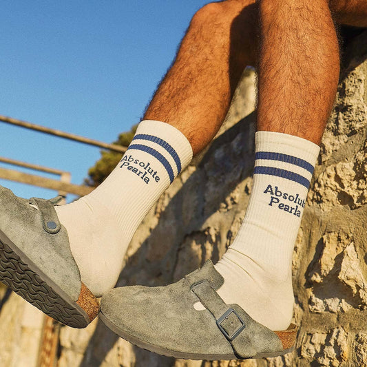 Skwosh Absolute Perla Socks in Blue Stripe: Blue Stripe / 6-10