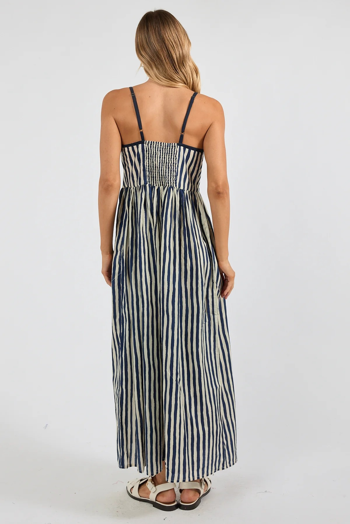 Ibisa Dixie Sundress - Navy