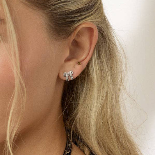 Bow Studs - Silver