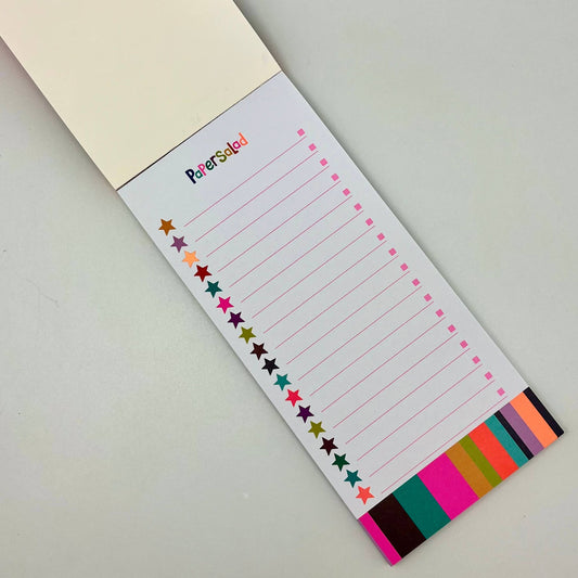 Magnetic List Pad Notes To Do List Stripes Bright Stationery