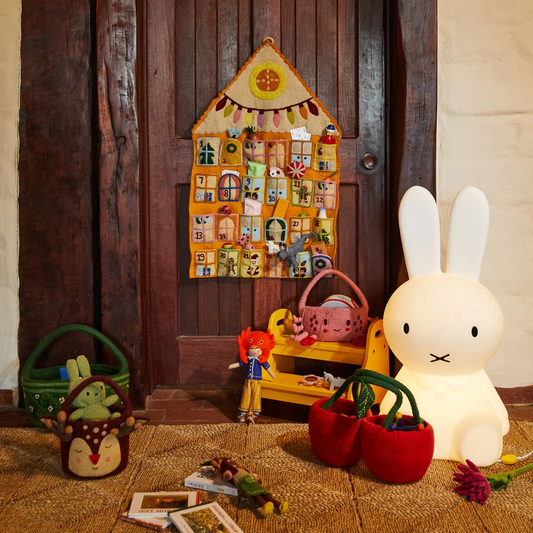 Handcrafted Bernet felt advent calendar | Christmas Home Decor