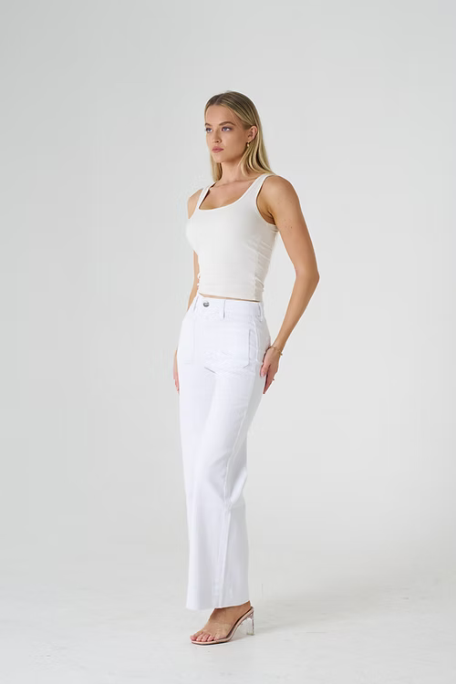 Wakee Denim White 7158