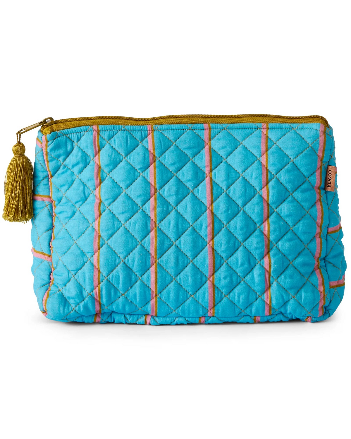 Kip and Co Aegean Stripe Quilted Cotton Toiletry Purse