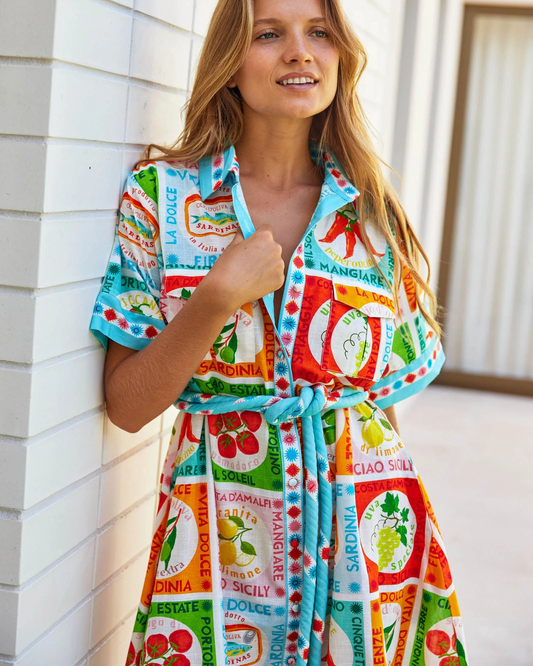 Walnut Melbourne Cannes Dress - Ciao Sicily