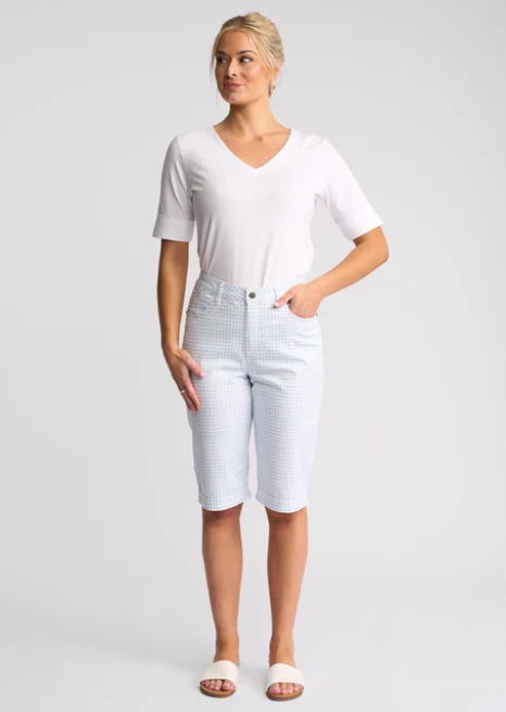 Vassalli Custom Short Blue Gingham