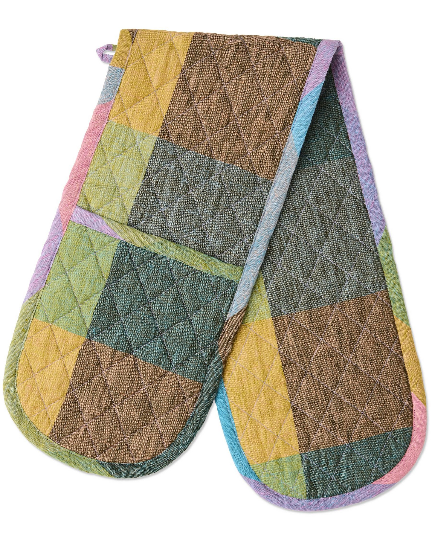 Kip and Co Sorbet Tartan Double Oven Mitt