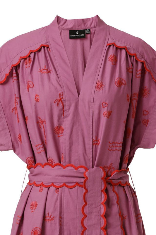 Emily Lovelock Adley Dress Mulberry