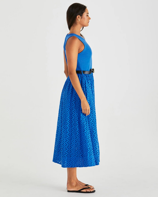 Sass Pattie Dress- Bright Blue