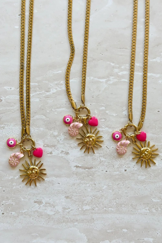 Mosk Melbourne Pink Paradise Necklace | Women's Jewellery