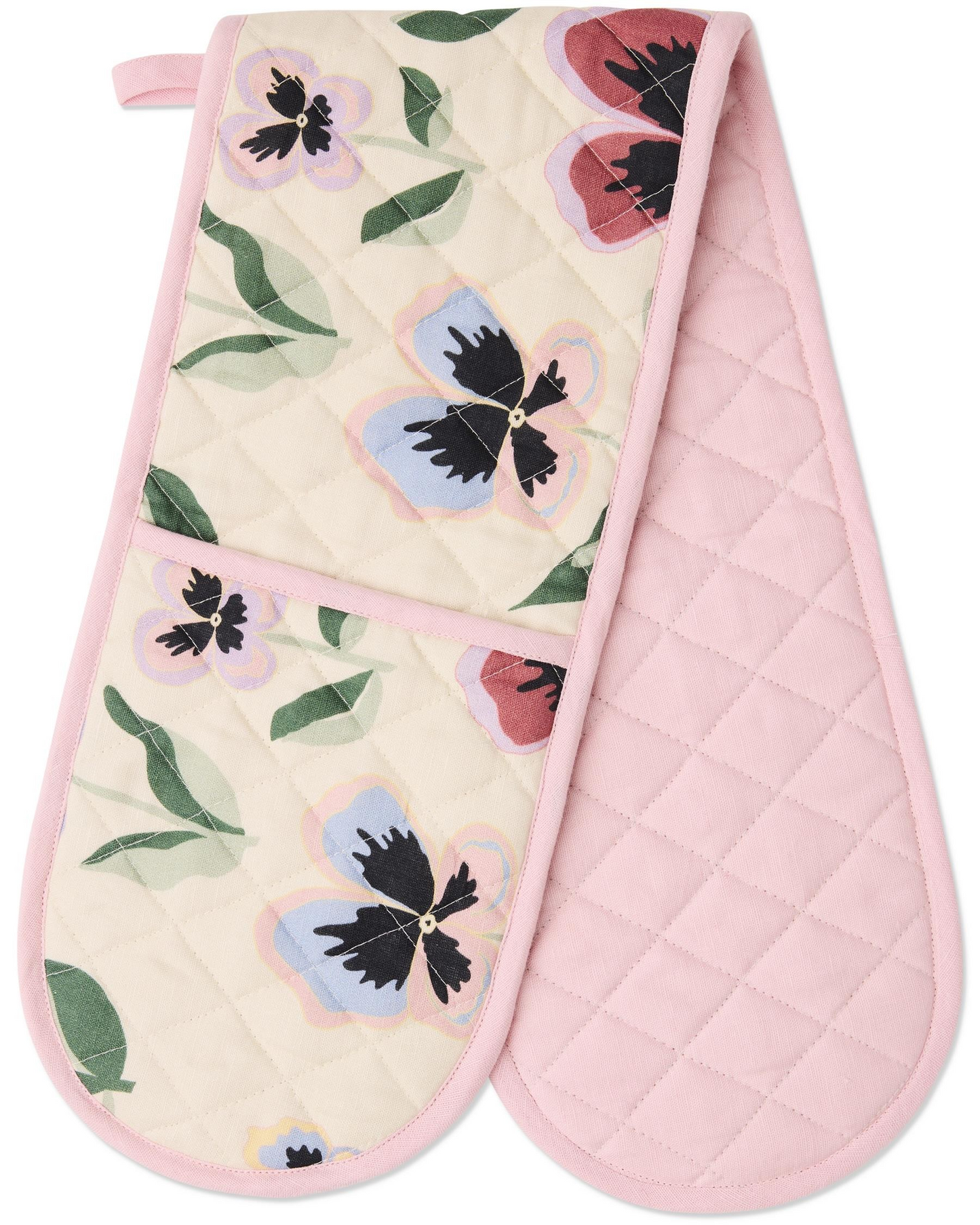 Kip and Co Pretty Pansy Double Oven Mitt