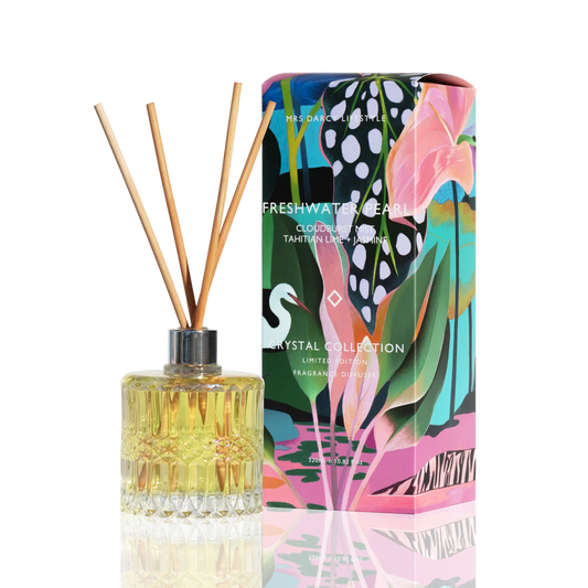 Mrs Darcy Lifestyle Diffuser Freshwater Pearl - Cloudburst Mist, Tahitian Lime + Jasmine