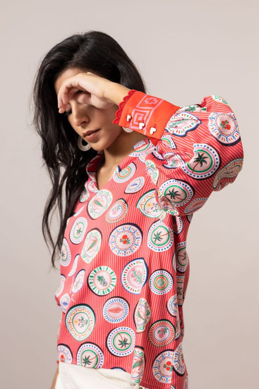 Emily Lovelock Hailey Blouse Flame Secret