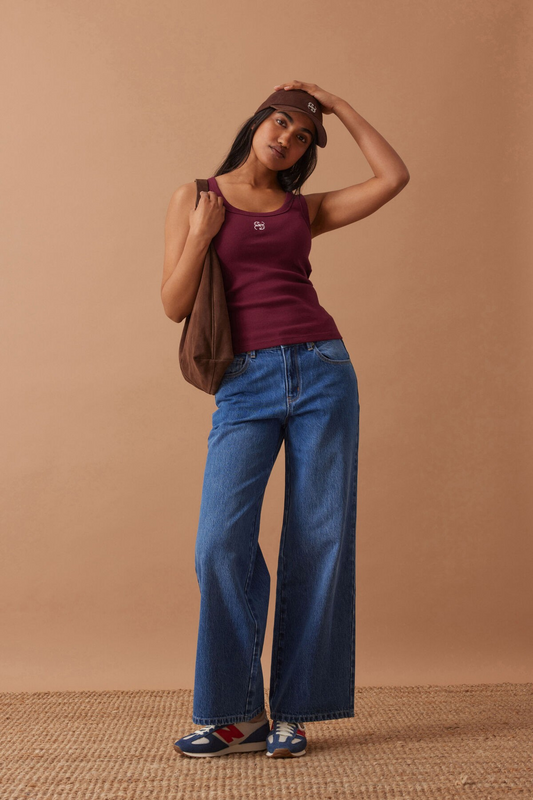 Wine Maroon Ceres Life Tank Top | Singlet