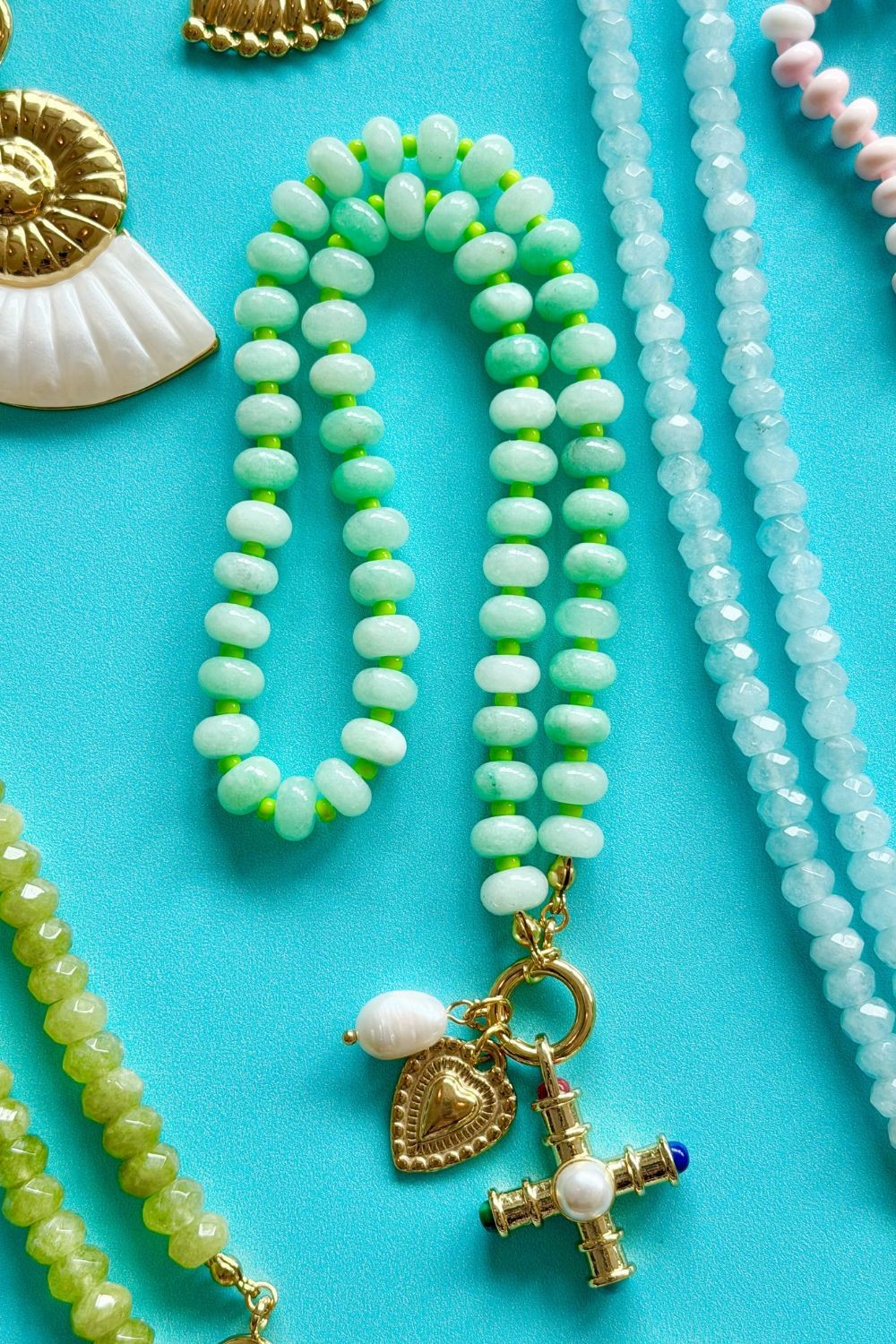 Mosk Melbourne Golden Saint Necklace