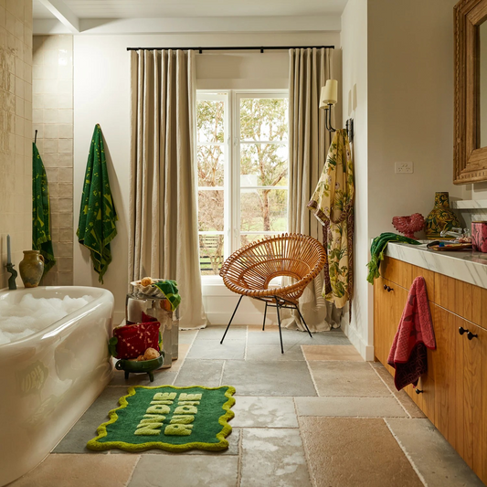 Sage and Clare Amalie Nudie Bath Mat Kelp