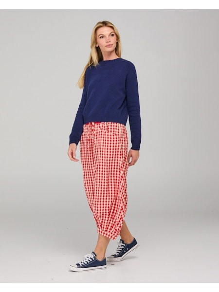 Boom Shankar Guru Pant - Red Seersucker | Sterling Belle