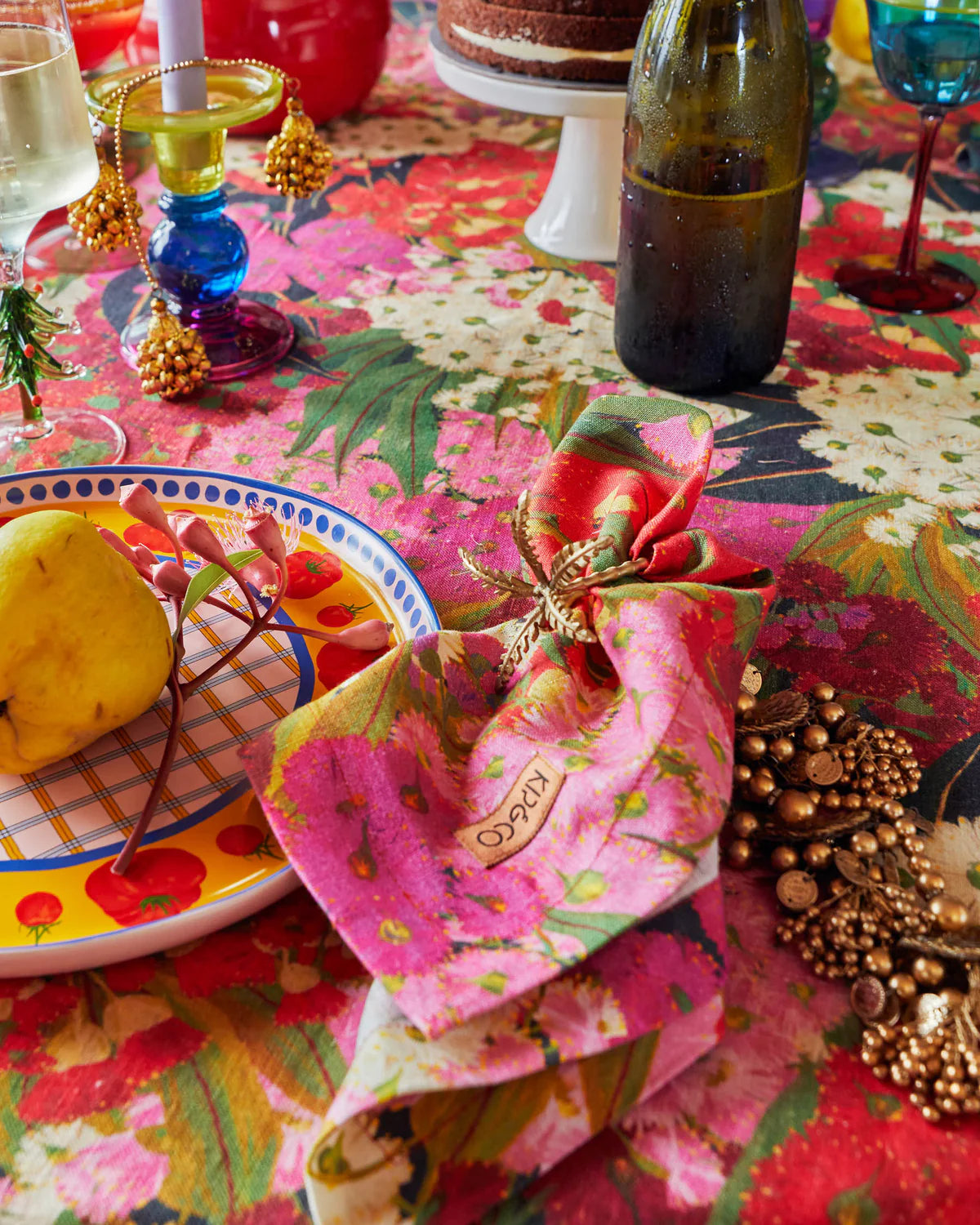 Kip and Co Australian Bush Blossom 4P Napkin Set