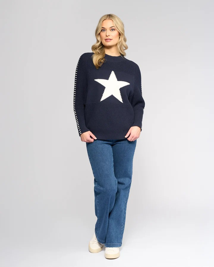 Vassalli Star Sweater - Ink