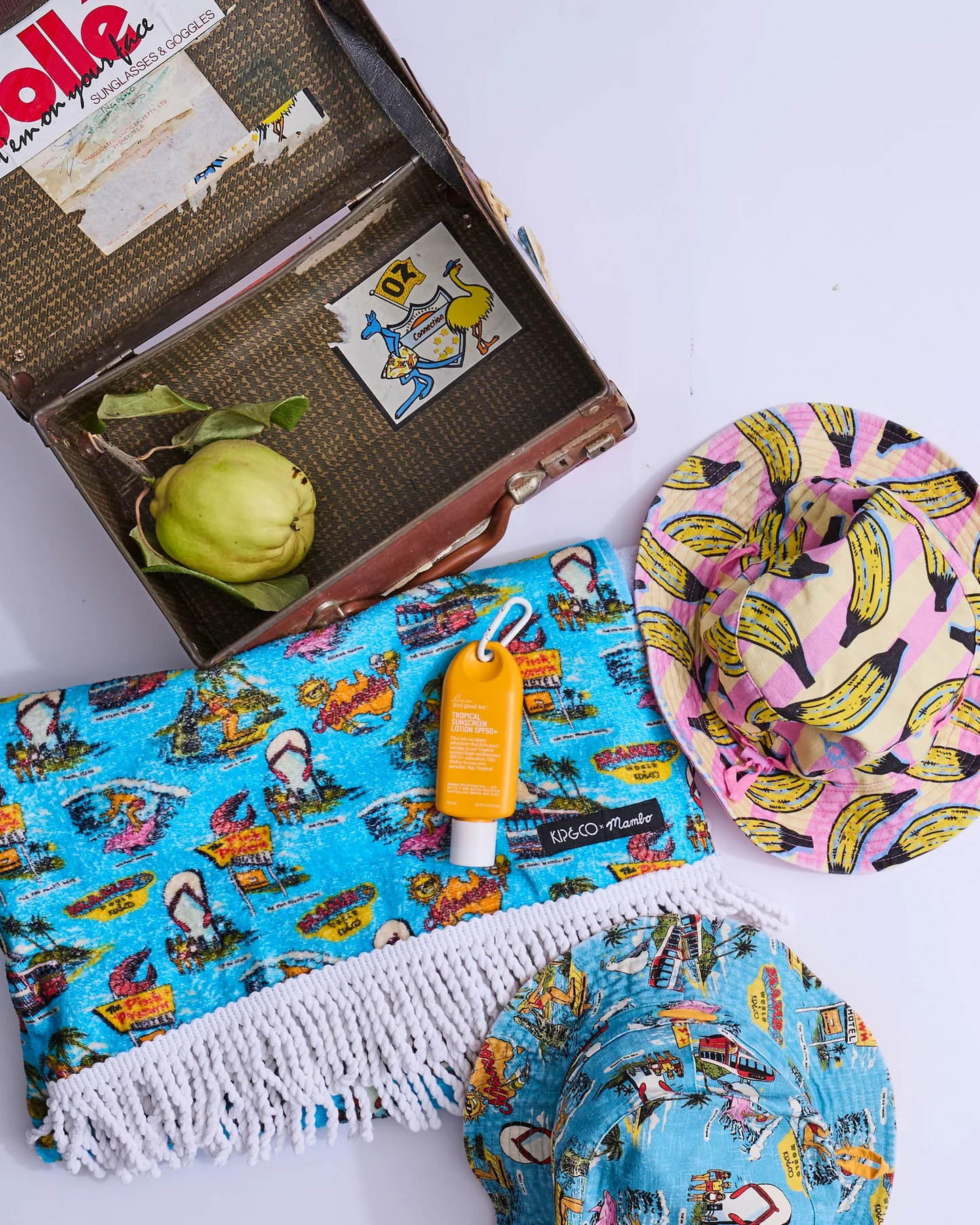 Kip&Co x Mambo Mambo World Printed Terry Beach Towel