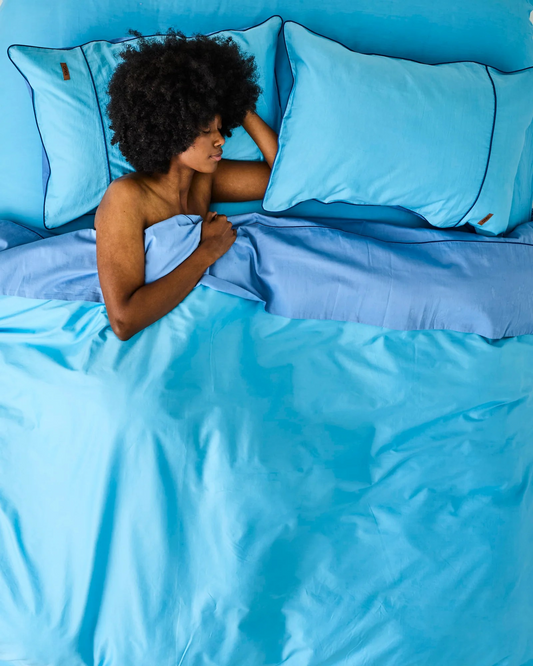 Glow In Blue Bird Bamboo Cotton Sheets