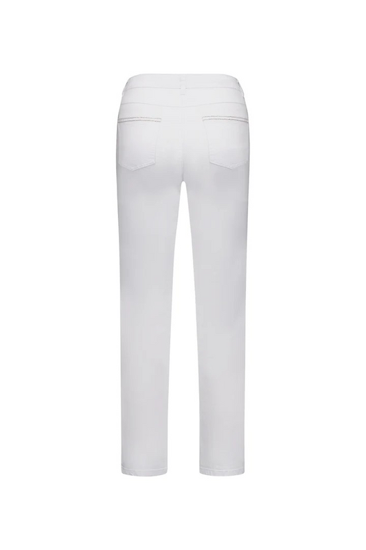 MACJAY'S Swish Slim Leg Jean White