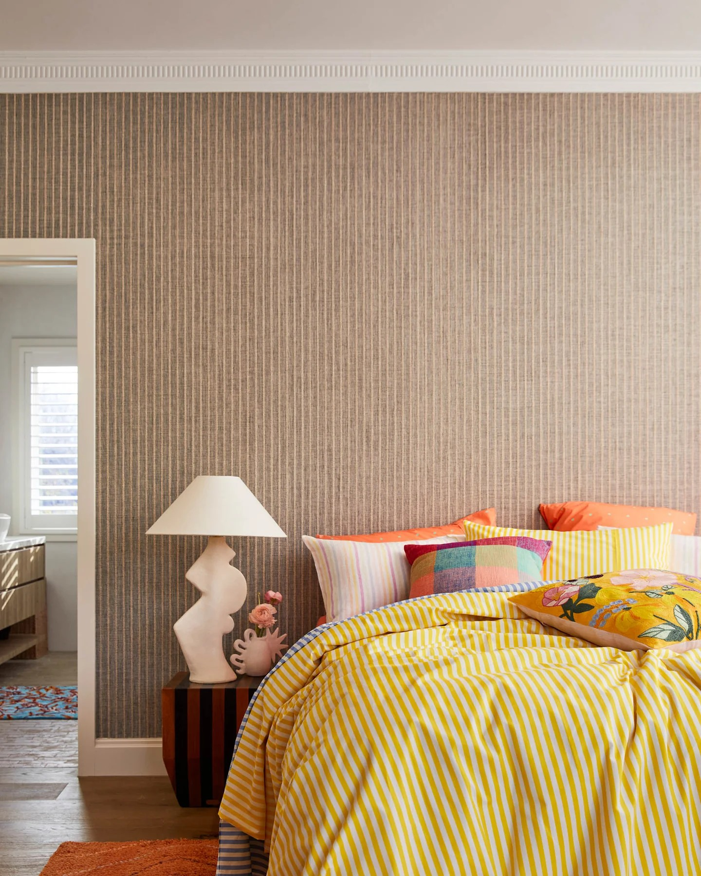 Kip and Co Limoncello Stripe Organic Cotton Sheets and Pillowcases