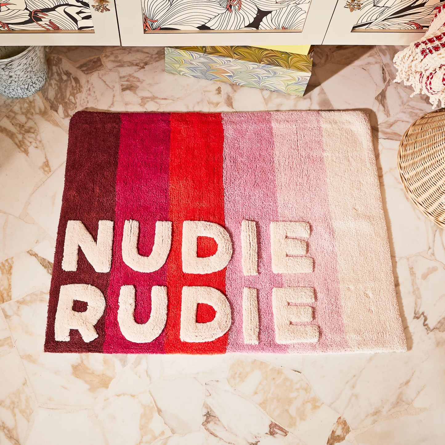Sage and Clare Dariel Nudie Rudie Bath Matt Scarlett
