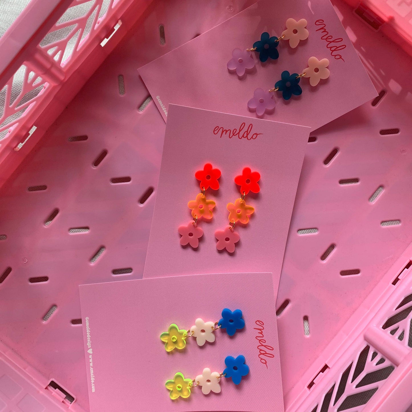 Emeldo Sunday bunch // select colour: Neon red orange and pink