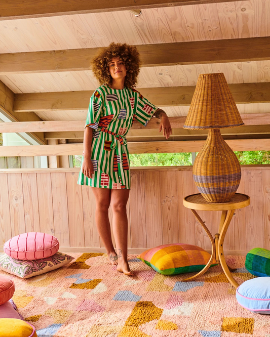 Kip and Co Stripe on Stripe Organic Cotton Everyday Dress