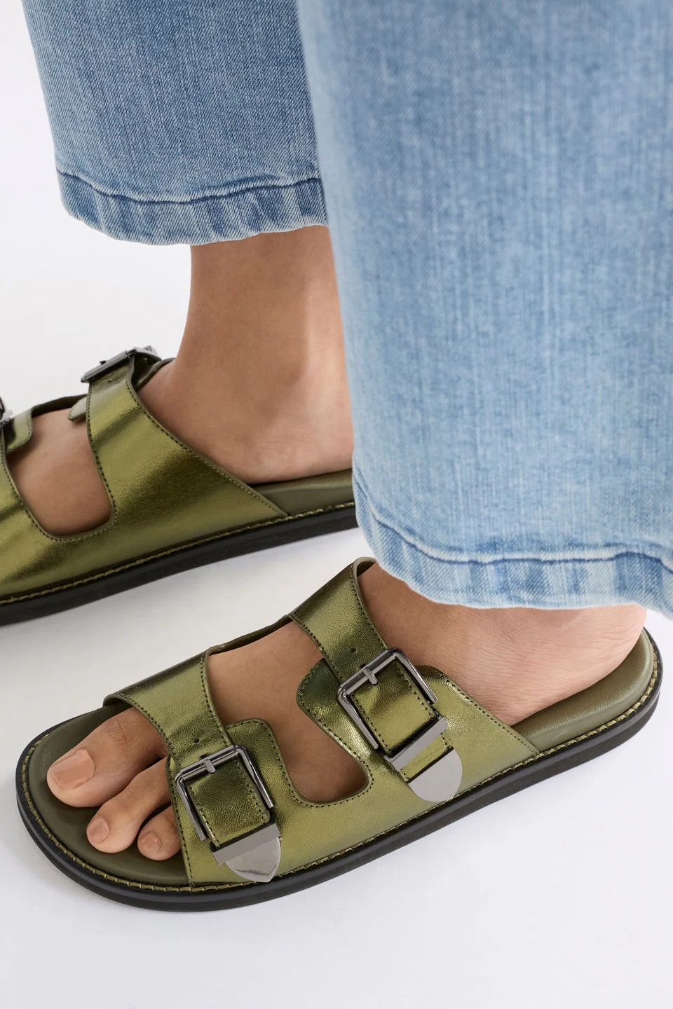 ELK Spenne Sandal - Olive